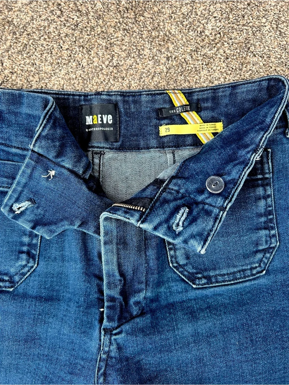 Maeve Colette High-Rise Wide-Legged Cropped Jeans - Picture 5 of 8